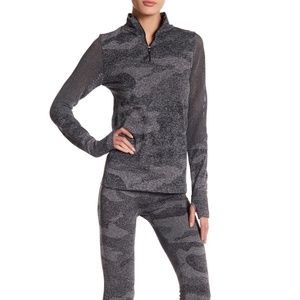 C & C California Camo Mesh Contrast Pullover